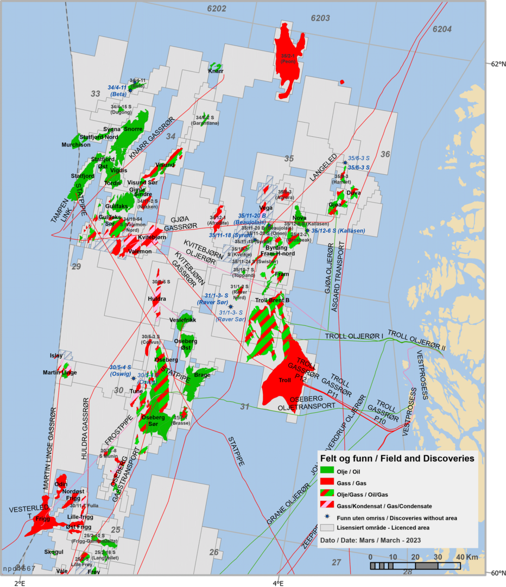 Activity per sea area - Norwegianpetroleum.no