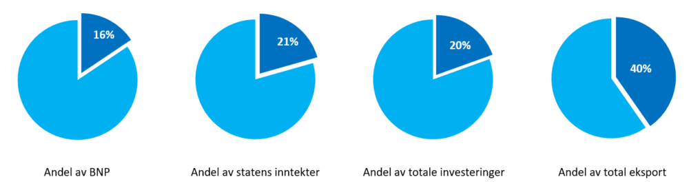 Makroøkonomiske indikatorer 2019, kakediagram