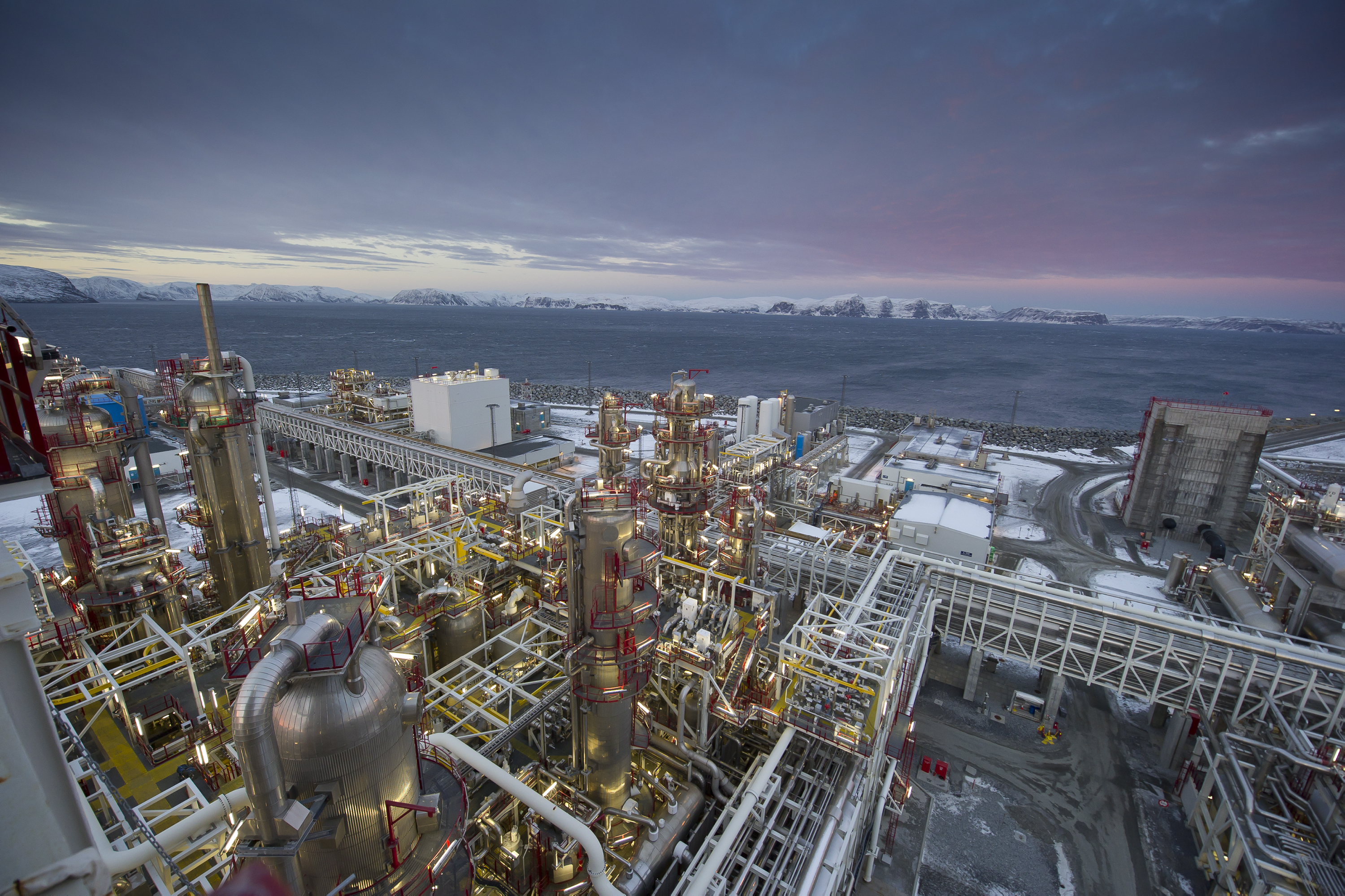 Picture of the LNG plant at Melkøya